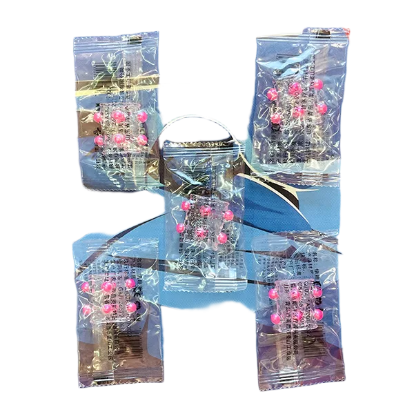 New 8-Bead Textured Mid-Dildo Condom for Women