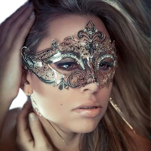 Night Queen Metal Mask Erotic Desire Enhancer One Size