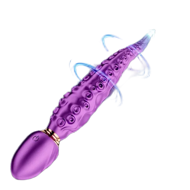 Octopus Stick Dual-Ended Purple Silicone Unique Vibrator