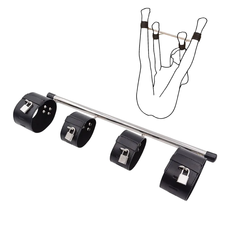 OEM BDSM Hand Foot Restraint Set With Locks Leather Soft