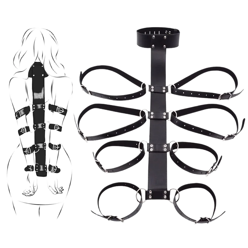 OEM Butterfly Design Leather Hand Restraint for BDSM Play