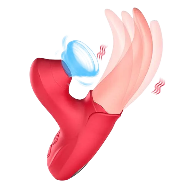 OEM Rubbing Tongue Double Vibrate Oral Massager
