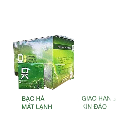 Ok Rocmen Mint Flavor Condom 144pcs Trusted Family Protection