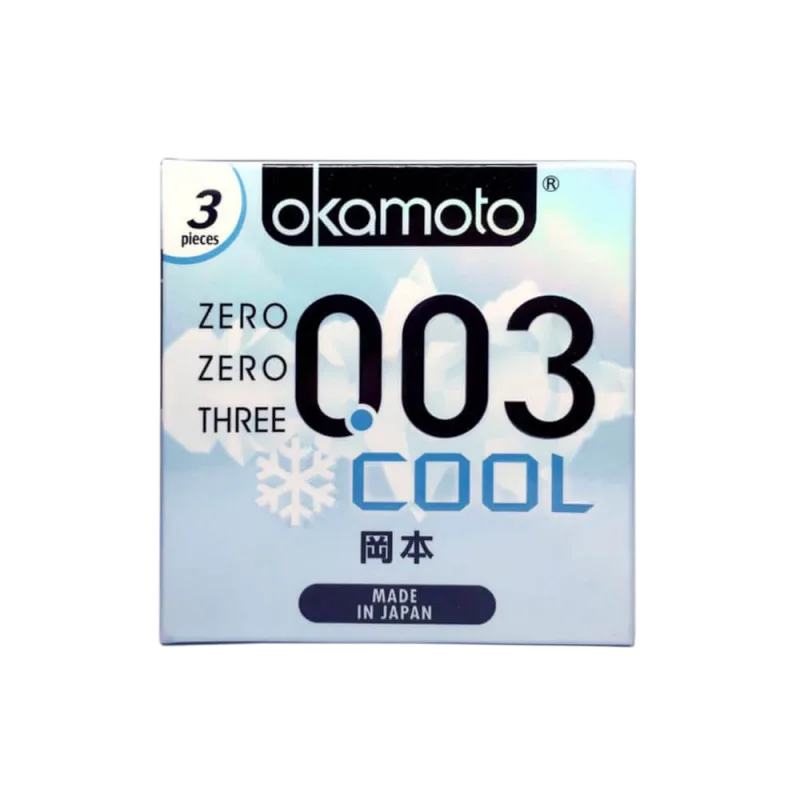 Okamoto 0.03 Cool Ultra Thin Mint Condoms 3 Pack