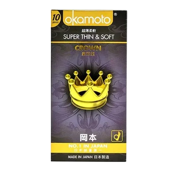 Okamoto Crown Ultra Thin Soft Latex Condom 52mm Size