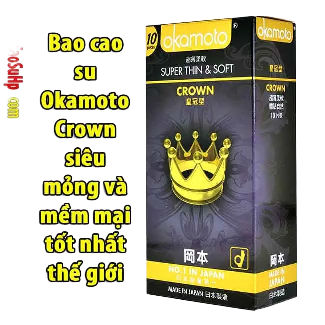Okamoto Crown Ultra-Thin Soft Premium Japanese Condoms