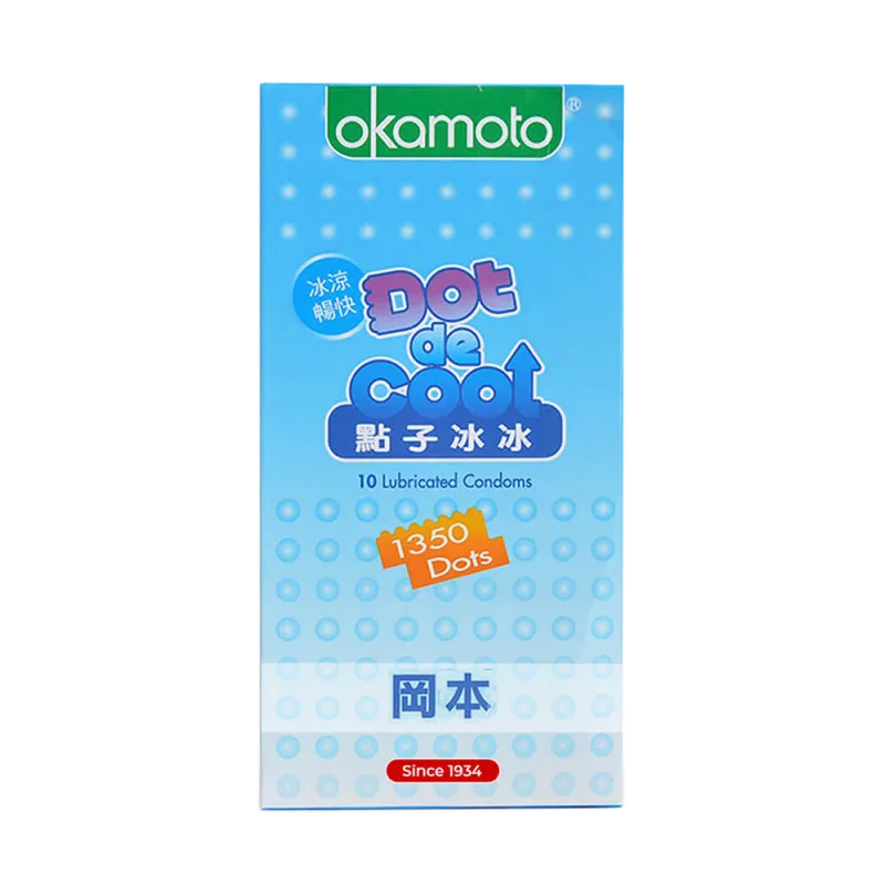 Okamoto Dot De Cool Numbing Textured 10-Pack Condoms