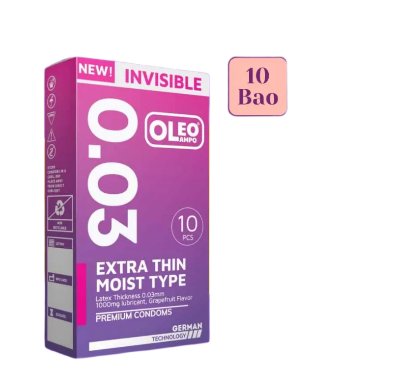 Oleo Lampo Invisible Extra Thin Grapefruit Scent Condoms