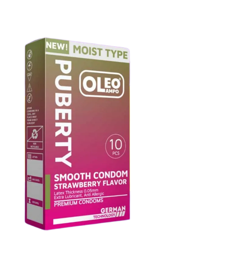 Oleo Lampo Puberty Ultra Thin Strawberry Scent 10pcs Condom