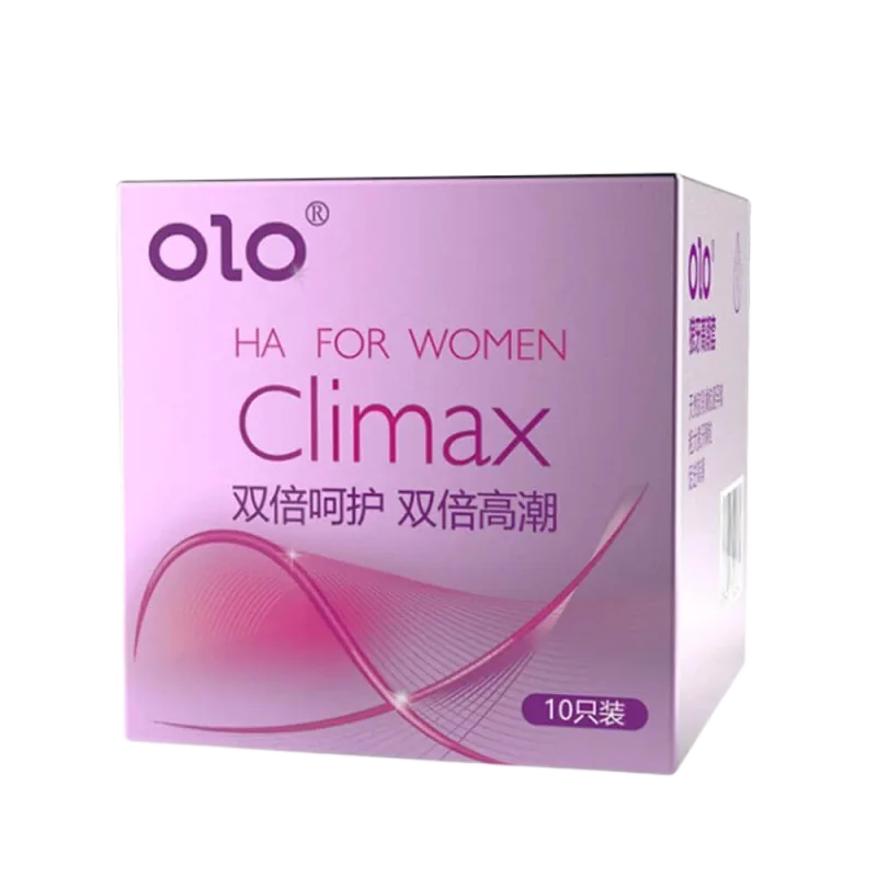 OLO 0.01 Climax Ha Women’s Ultra-Thin Textured Condom 10 Pack