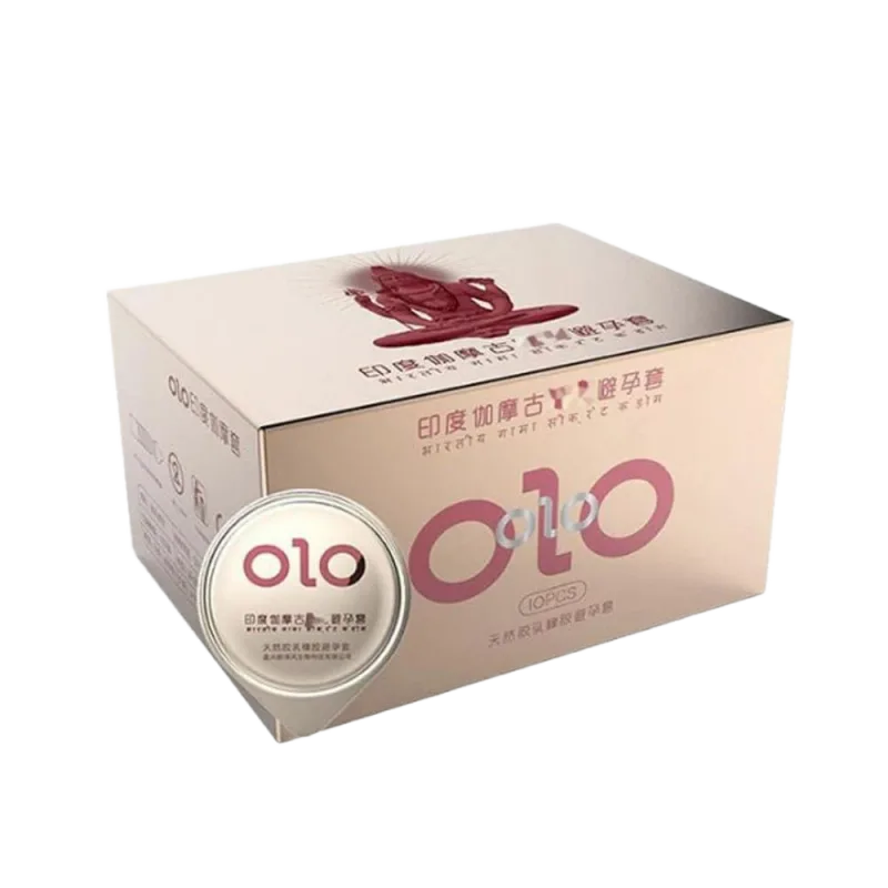 OLO 0.01 Gamma Formula Ribbed Thin Premium Condom Box 10