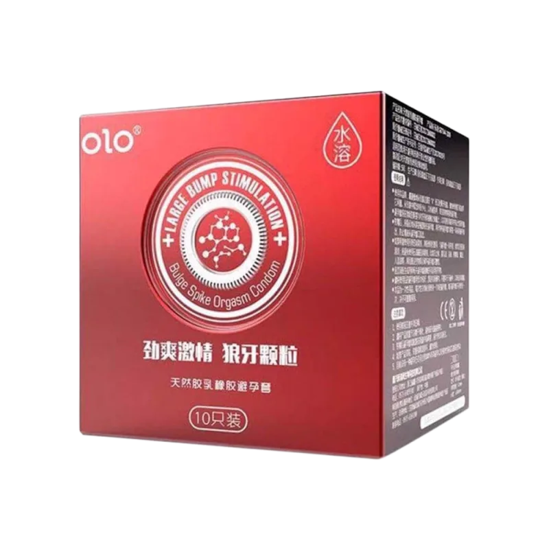 OLO 0.01 Large Bump Stimulation Ultra-Thin Vanilla Scented Condom