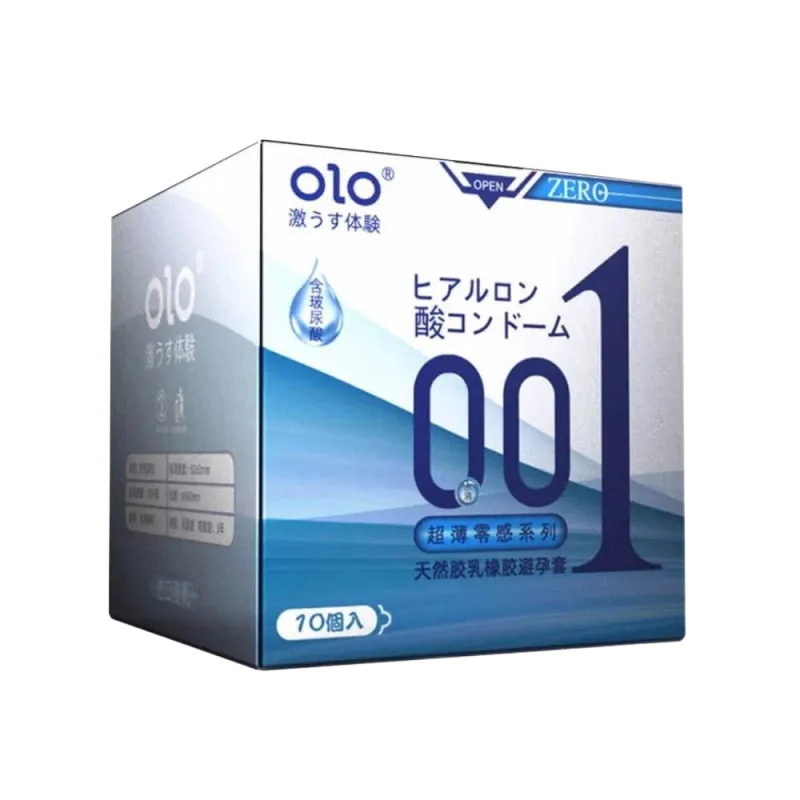 OLO 0.01 Zero Blue Ultra Thin Condom with Extra Lubricant