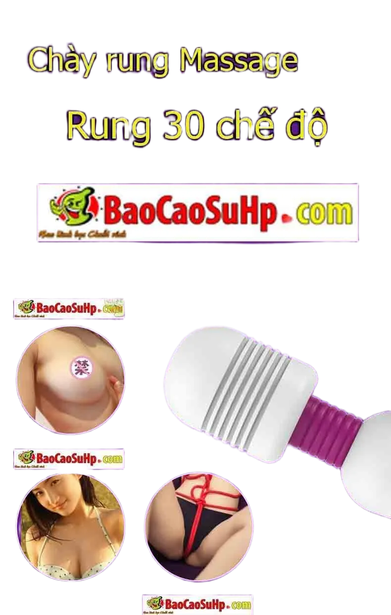 OLO 30-Mode Silicone Massage Wand Powerful Multi-Speed Vibrator