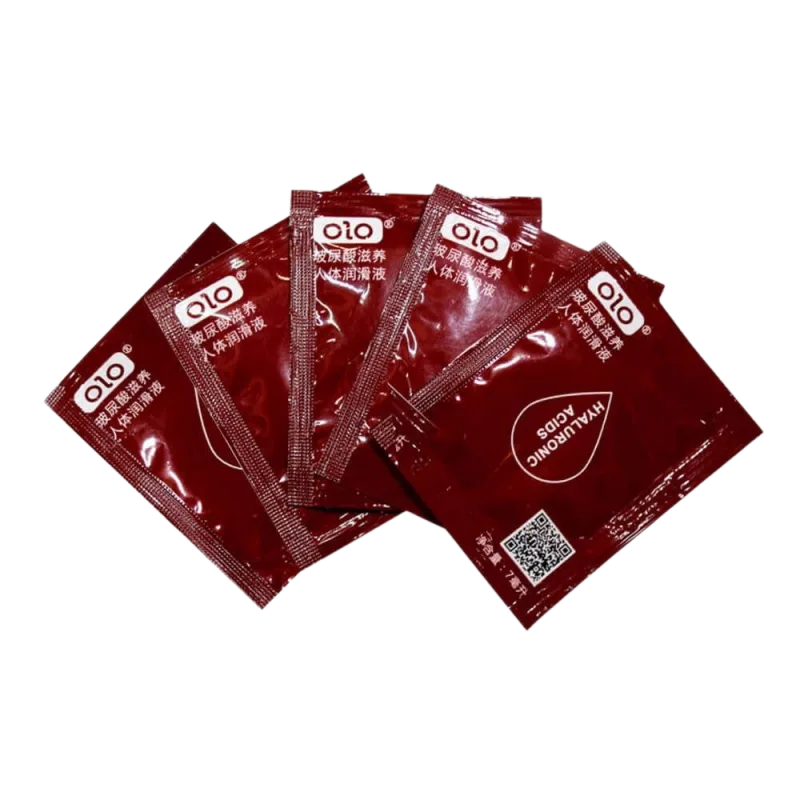 OLO 5 Pack Water-Based Lubricant 7ml Easy Clean Scent Free