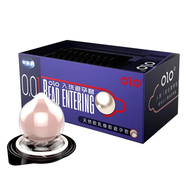 OLO Bead 3cm Textured Ultra Thin Pleasure Condom