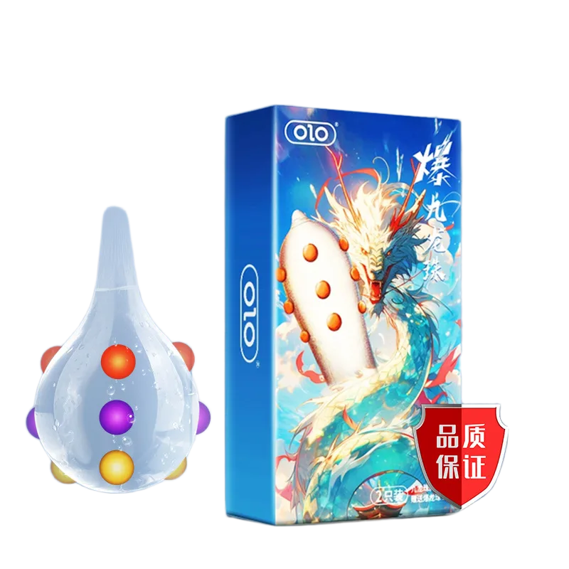 OLO Sheep-Eyelash Beaded Condom Bold Textured Pleasure Booster