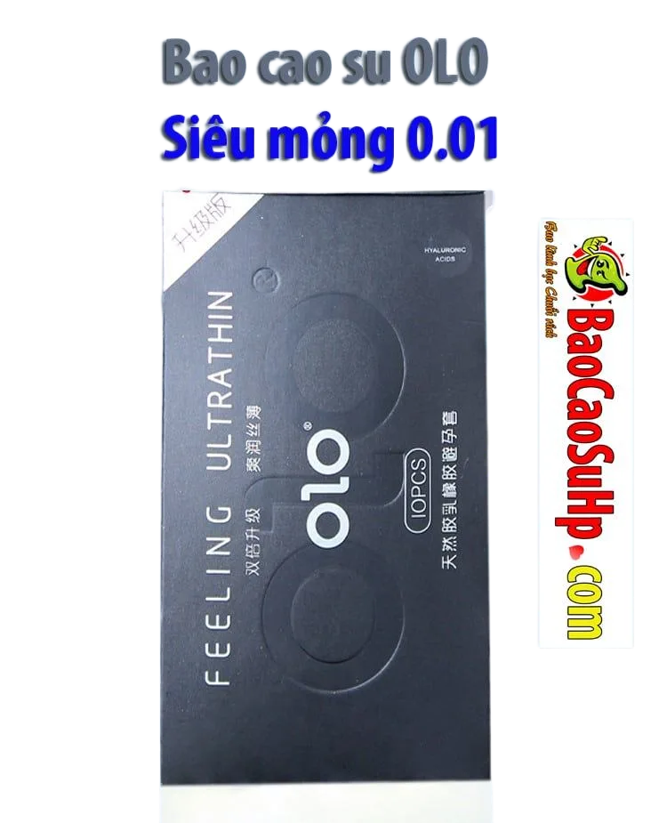 Olo Ultra-Thin 0.01mm Premium Condoms for Natural Feeling