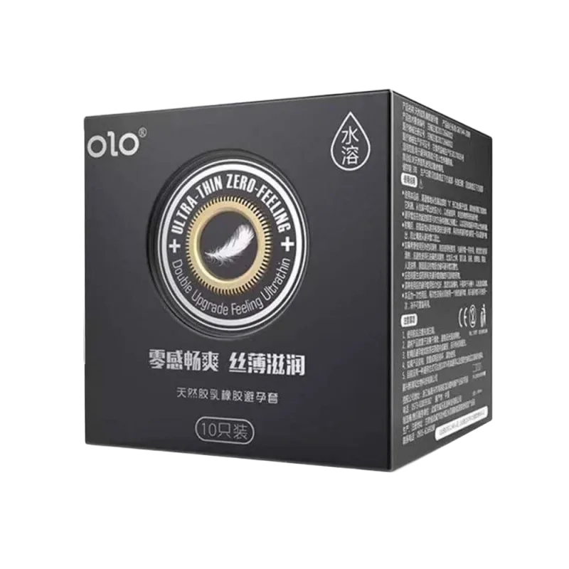 OLO Ultrathin 0.01 Vanilla Scented Textured Condom Box 10pcs