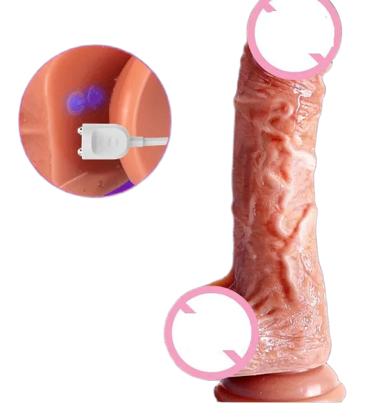 OMYSKY remote heated rotating dildo for female pleasure