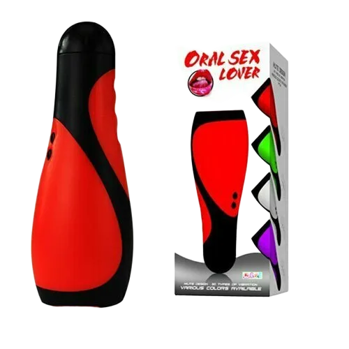 Oral Love Red Multi-Function Male Oral Massage Device