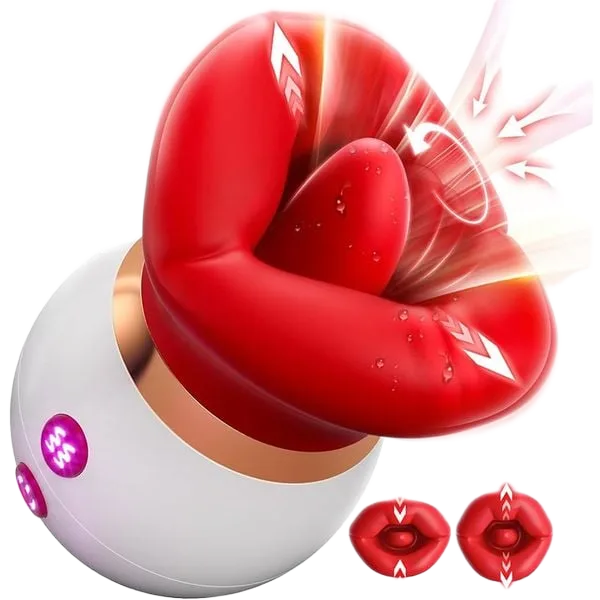 Oral Sensation 3in1 Tongue Vibrator with 10 Powerful Modes
