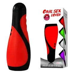 Oral Sex Simulator Male Silicone ABS 4 AAA Vibrator