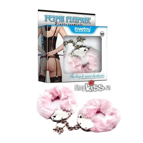 Padded Metal Handcuffs Soft Plush BDSM Restraint Gear