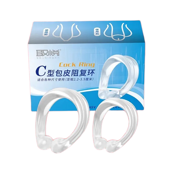 Pair C-Rings Delay Ejaculation Enhance Stimulation Rings