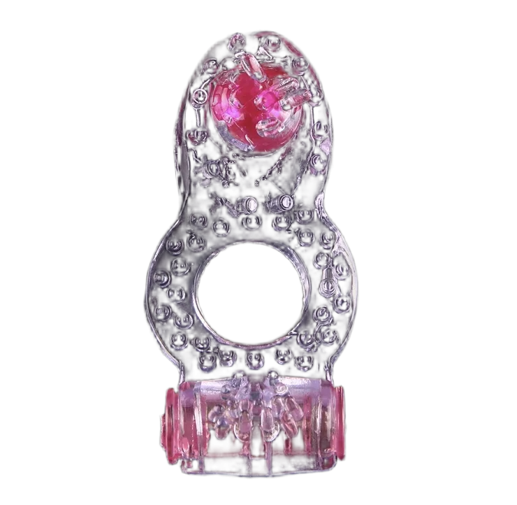 Pearl Bead Penis Vibrating Ring Soft Massage Male Enhancer