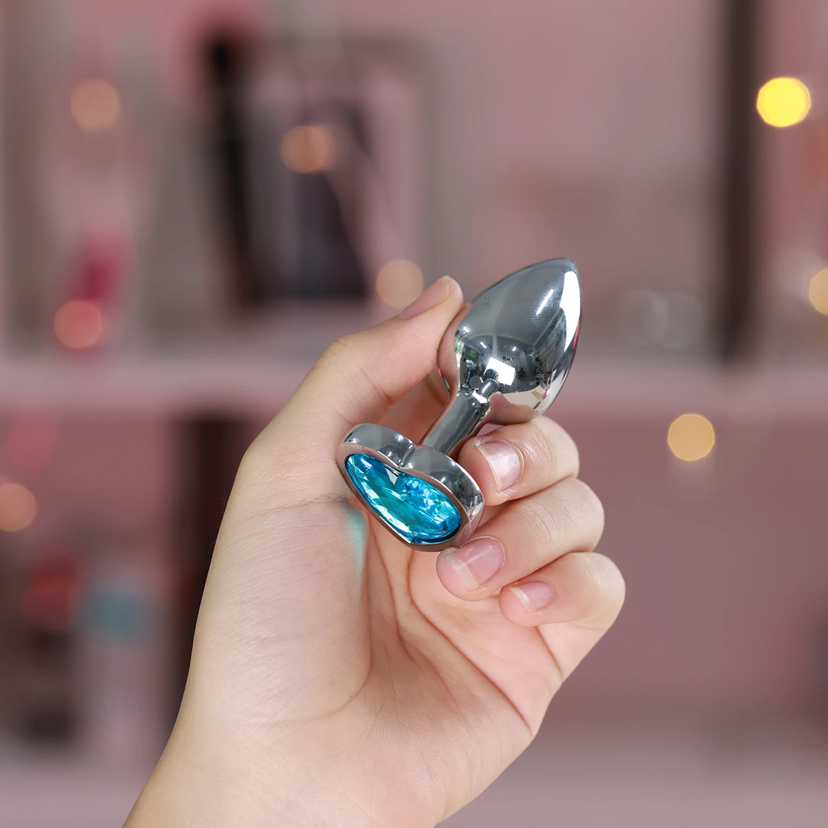 Chisa Hi-Basic Heart Base Stainless Steel Anal Plug — photo 2