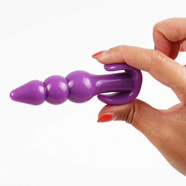 Flexible 3-Bead Anal Plug Soft Silicone for Beginner Pleasure — photo 5