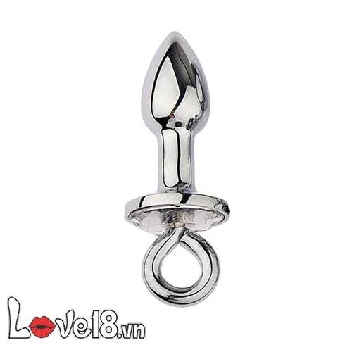 HM05U Metal Anal Plug with Detachable Tail Hook — photo 2