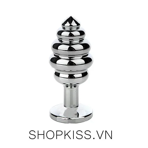 Stainless Steel Spiral Anal Plug Safe Butt Stimulator — photo 2
