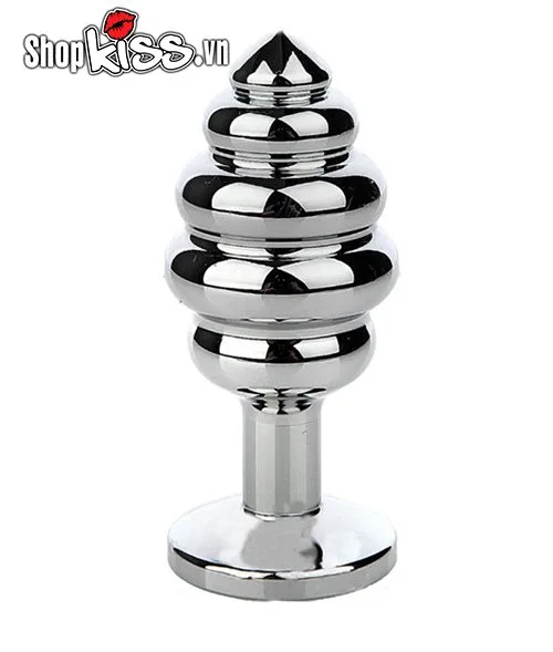 Stainless Steel Spiral Anal Plug Safe Butt Stimulator — photo 3