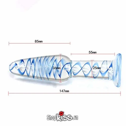 Glass Anal Plug Gay BDSM Metal Bondage Erotic Adult Toy Men Sex Access — photo 6
