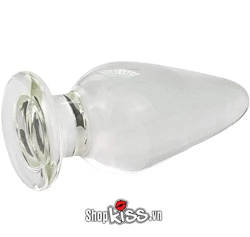 Clear Glass Anal Plug Premium Prostate Massage Pleasure Toy — photo 5