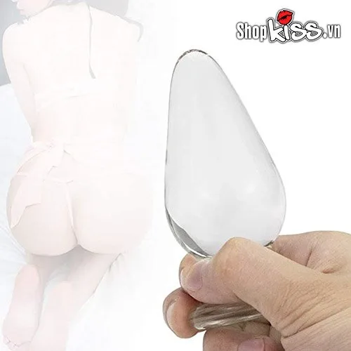 Clear Glass Anal Plug Premium Prostate Massage Pleasure Toy — photo 6