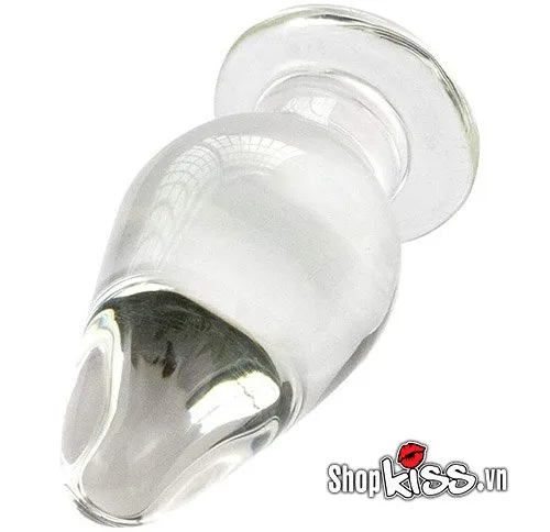 Clear Glass Anal Plug Premium Prostate Massage Pleasure Toy — photo 7