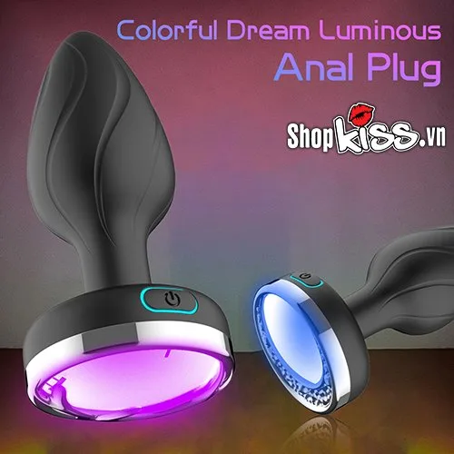 Colorful Dream Luminous Anal Plug Multi-Mode Silicone — photo 5