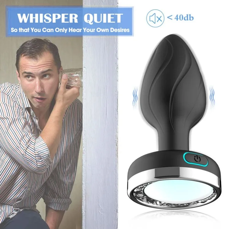 LED Remote Anal Plug 12 Modes Silicone Toy — photo 4