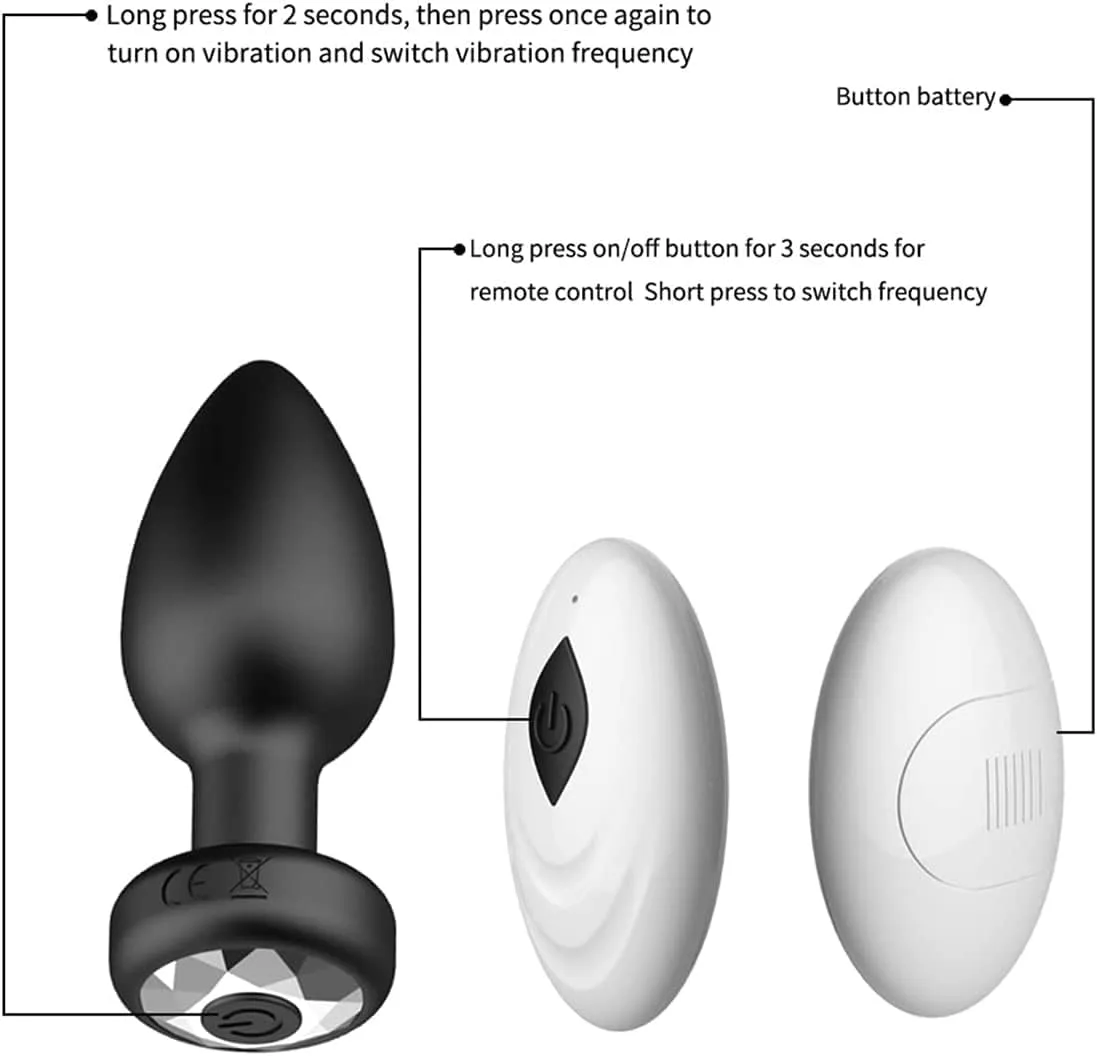2025 Remote Control Black Anal Plug New Intense Pleasure — photo 2