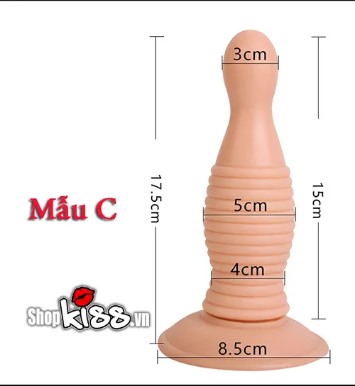 Large Size Suction Super Soft Silicone Anal Plug — photo 8