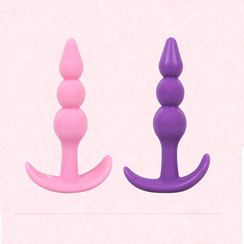 Silicone Plug 3-Level Anal Massager 8.7cm 100g Safe Soft Hong Kong — photo 3