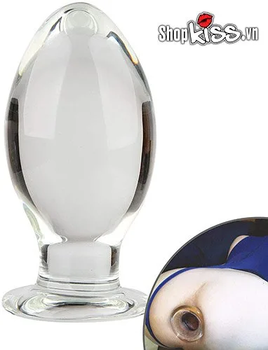 Extra Large Glass Anal Plug Unique Design — photo 5