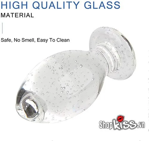 Extra Large Glass Anal Plug Unique Design — photo 6