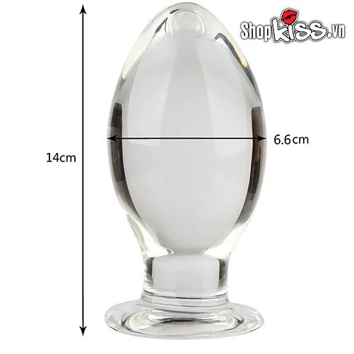Extra Large Glass Anal Plug Unique Design — photo 7