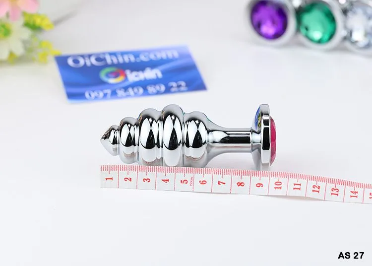 High-End Inox Spiral Anal Plug 3 Sizes Many Colors — photo 3