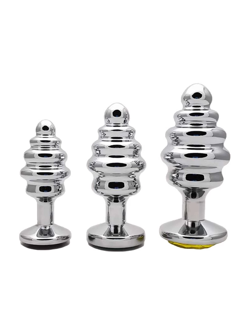 High-End Inox Spiral Anal Plug 3 Sizes Many Colors — photo 4