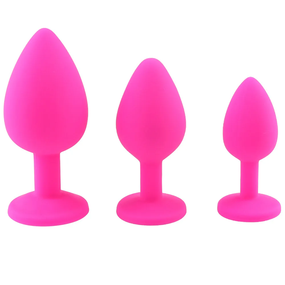 Silicone Anal Plug with Removable Gem Soft Comfortable Explore — photo 4